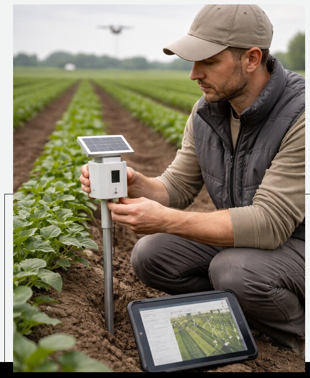 IoT мониторинг сельскохозяйственных полей и контроля в Сосновоборске