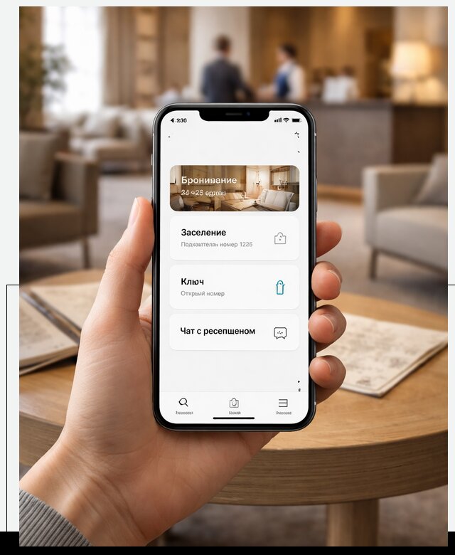 Мобильное приложение для гостей отеля в Сосновоборске, управление сервисом